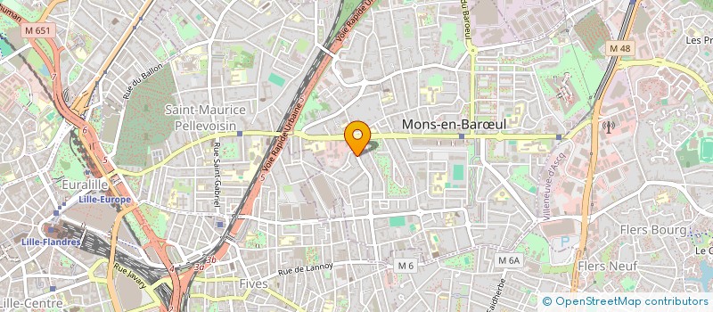 localisation de l'entreprise SCI MAISON DES SARTS  MONS-EN-BARUL