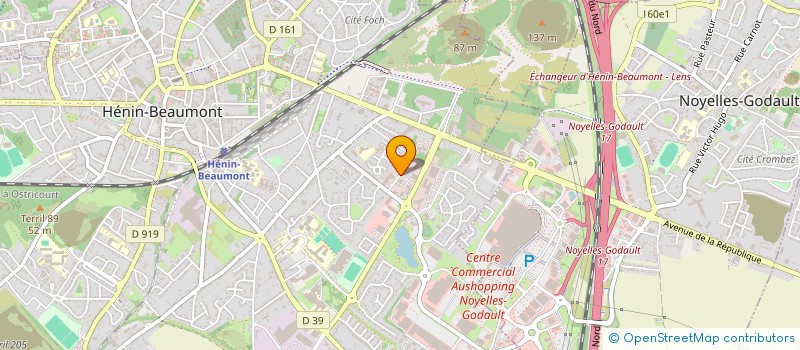 localisation de l'entreprise SCI MAISON DES VETERINAIRES DU NORD DE LA FRANCE à HENIN-BEAUMONT