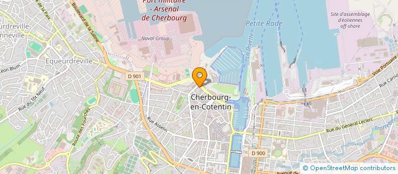 localisation de l'entreprise SCI MAISON DU BATIMENT à CHERBOURG-EN-COTENTIN