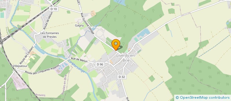 localisation de l'entreprise SCI MAISON DU BONHEUR à LIVERDY-EN-BRIE