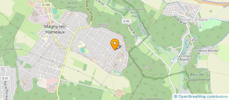 localisation de l'entreprise SCI MAISON DU PARC  MAGNY-LES-HAMEAUX