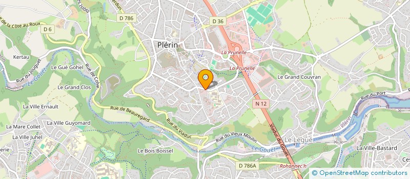 localisation de l'entreprise SCI MAISON DU PORC  PLERIN