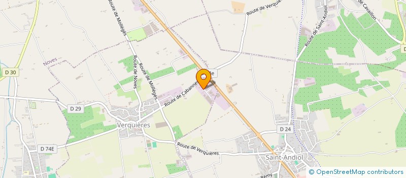 localisation de l'entreprise SCI MAISON DU SOLEIL  VERQUIERES