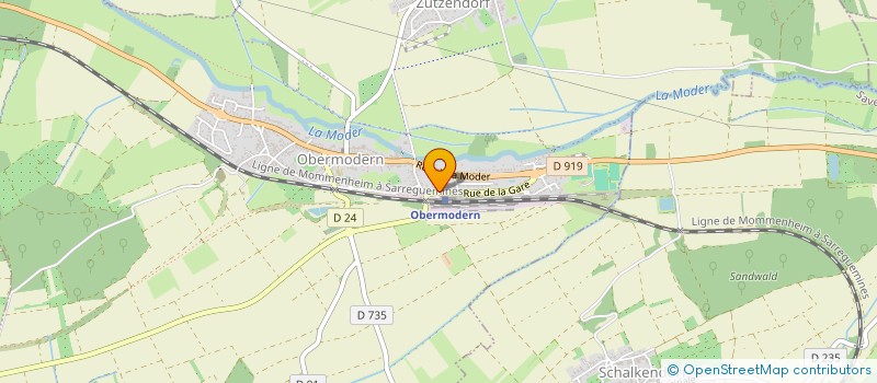 localisation de l'entreprise SCI MAISON ERNENWEIN  OBERMODERN-ZUTZENDORF