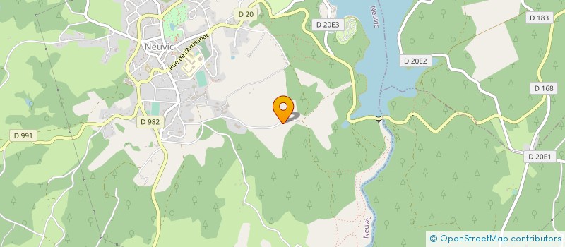 localisation de l'entreprise SCI MAISON FAUCONNERIE  NEUVIC