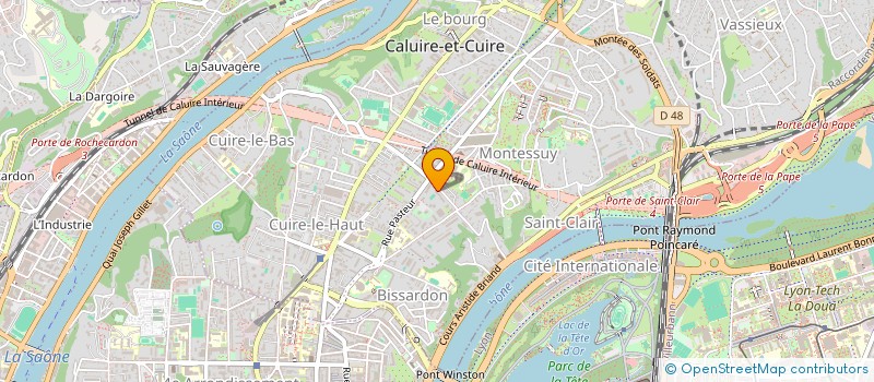 localisation de l'entreprise SCI MAISON FAURIEL  CALUIRE-ET-CUIRE