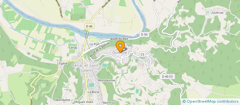 localisation de l'entreprise SCI MAISON MAZET à DOMME