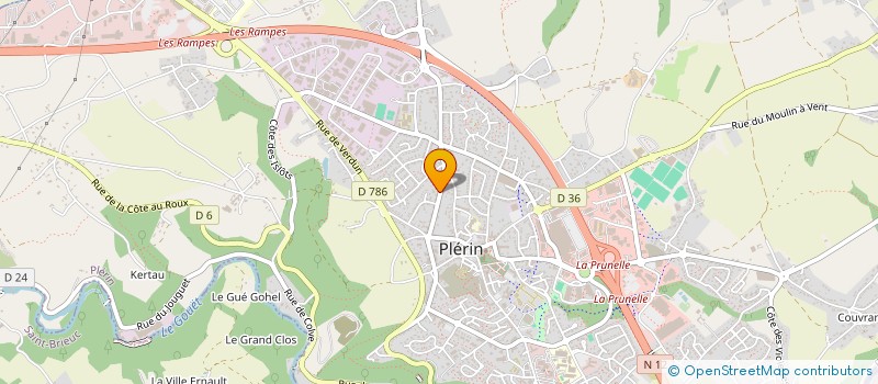 localisation de l'entreprise SCI MAISON MEDIC DOCTEURS BERTHO MAZEAU  PLERIN