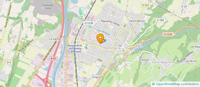 localisation de l'entreprise SCI MAISON MEDICALE  PONTCHARRA