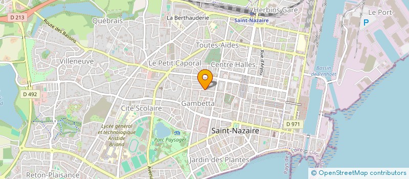 localisation de l'entreprise SCI MAISON MEDICALE ARISTIDE BRIAND  SAINT-NAZAIRE