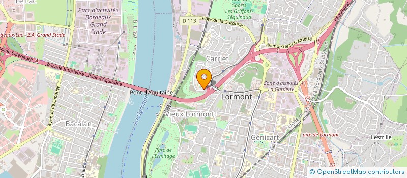 localisation de l'entreprise SCI MAISON MEDICALE CLAUDE BERNARD  LORMONT