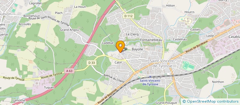 localisation de l'entreprise SCI MAISON MEDICALE COTE D'ARGENT à SAINT-VINCENT-DE-TYROSSE