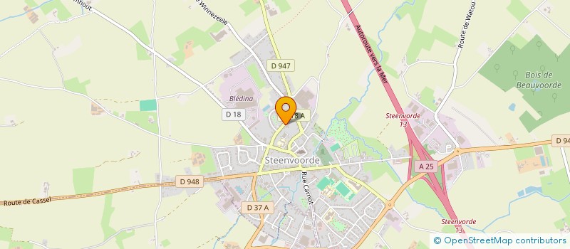 localisation de l'entreprise SCI MAISON MEDICALE DE LA BERGERIE  STEENVOORDE