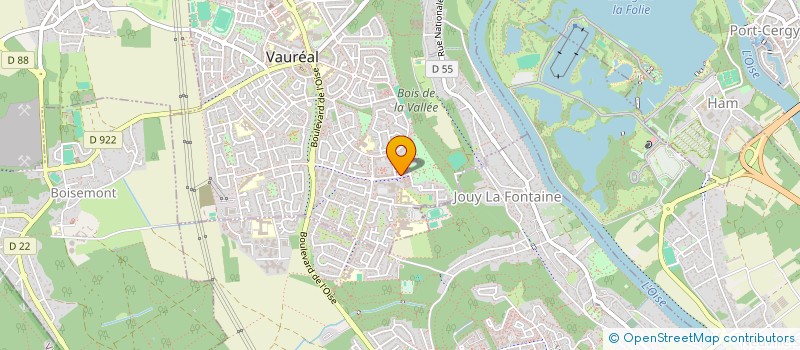 localisation de l'entreprise SCI MAISON MEDICALE DES TOUPETS  NEUILLY-L'HOPITAL