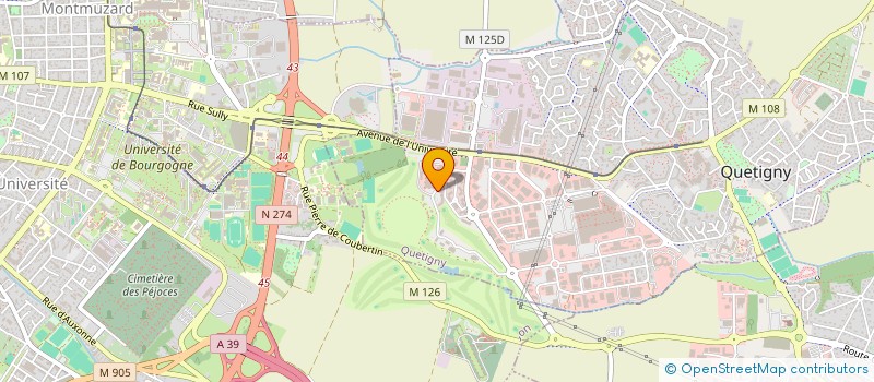 localisation de l'entreprise SCI MAISON MEDICALE DU CAP VERT à QUETIGNY