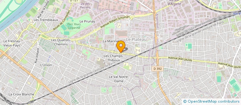 localisation de l'entreprise SCI MAISON MEDICALE DU PLATEAU  SARTROUVILLE