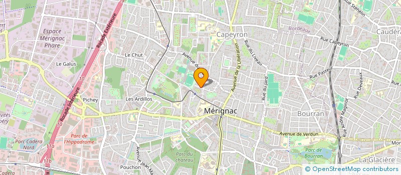 localisation de l'entreprise SCI MAISON MEDICALE DUNANT  MERIGNAC