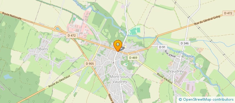 localisation de l'entreprise SCI MAISON MEDICALE JULES GREVY  MONT-SOUS-VAUDREY