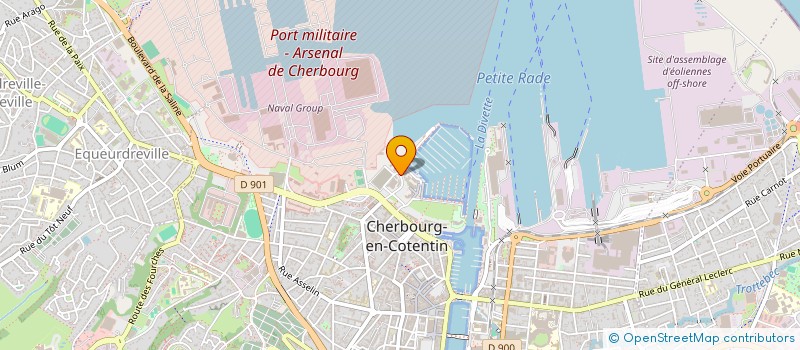 localisation de l'entreprise SCI MAISON MEDICALE LES ROUGES TERRES à CHERBOURG-EN-COTENTIN