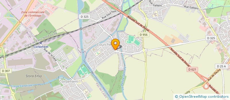 localisation de l'entreprise SCI MAISON MEDICALE LES VALLEES  COURCHELETTES