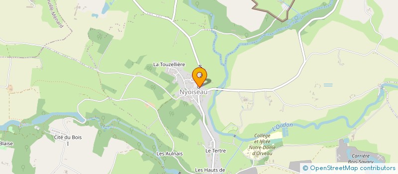 localisation de l'entreprise SCI MAISON MEDICALE NOYANT LA GRAVOYERE à SEGRE-EN-ANJOU BLEU