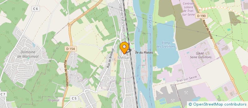 localisation de l'entreprise SCI MAISON MEDICALE RONSARD  MEDAN