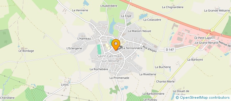 localisation de l'entreprise SCI MAISON MEDICALE SAINT GERMAINS MOINE à SEVREMOINE