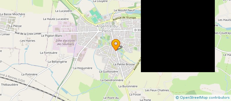 localisation de l'entreprise SCI MAISON NOTARIALE LA GUERCHE DE BRETA  ARGENTRE-DU-PLESSIS