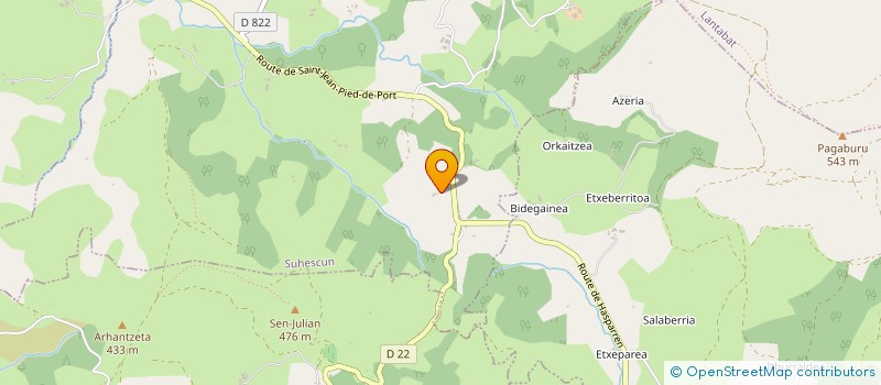 localisation de l'entreprise SCI MAISON OXOBIA  IRISSARRY