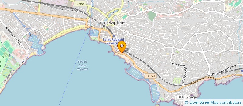 localisation de l'entreprise SCI MAISON P  SAINT-RAPHAEL