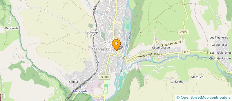 localisation de l'entreprise SCI MAISON PAILLERETS  MARVEJOLS