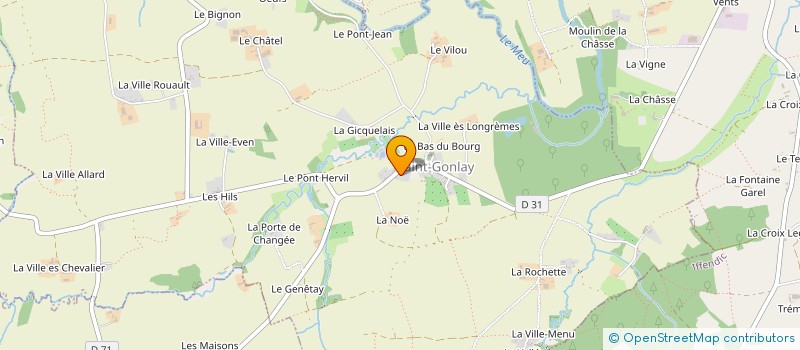 localisation de l'entreprise SCI MAISON PELE  SAINT-GONLAY