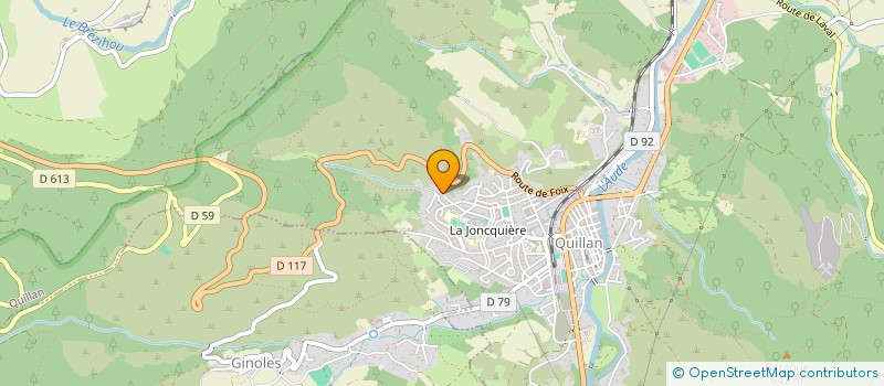 localisation de l'entreprise SCI MAISON ROUSSE à QUILLAN