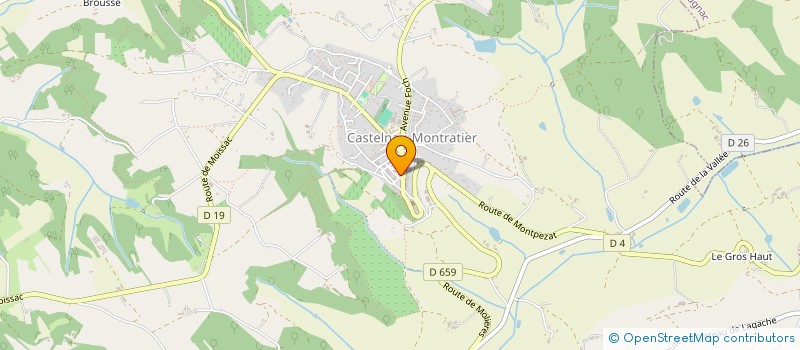 localisation de l'entreprise SCI MAISON SAVES  CASTELNAU-MONTRATIER