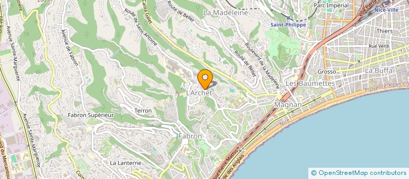 localisation de l'entreprise SCI MAISON V à NICE