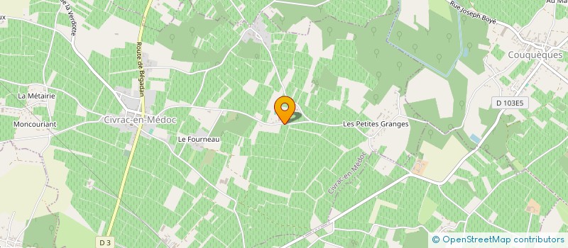 localisation de l'entreprise SCI MAISONNAVE SECRET  CIVRAC-EN-MEDOC