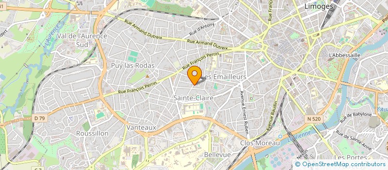 localisation de l'entreprise SCI MAISONNEUVE à LIMOGES