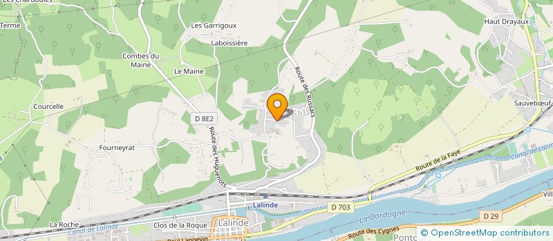 localisation de l'entreprise SCI MAISONNEUVE  LALINDE