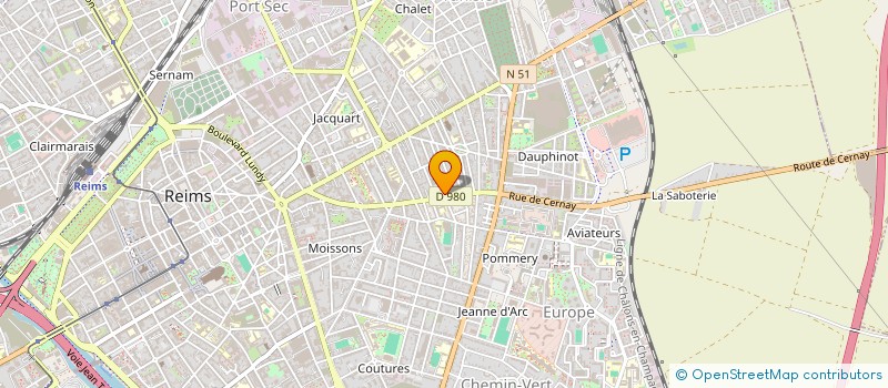 localisation de l'entreprise SCI MAISONNEUVE  REIMS