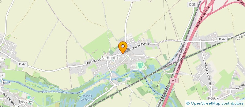 localisation de l'entreprise SCI MAISONS DE L'UNION DE LA SCARPE  RUX