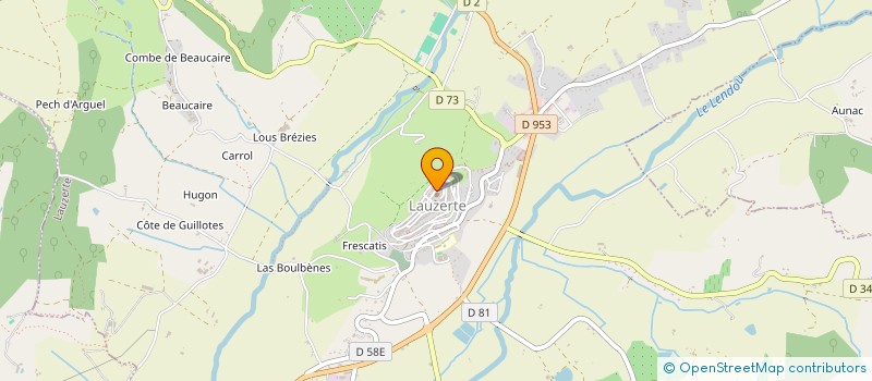 localisation de l'entreprise SCI MAISONS DES REVES  LAUZERTE