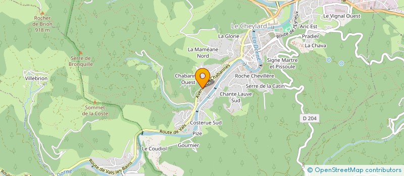 localisation de l'entreprise SCI MAITENA  LE CHEYLARD