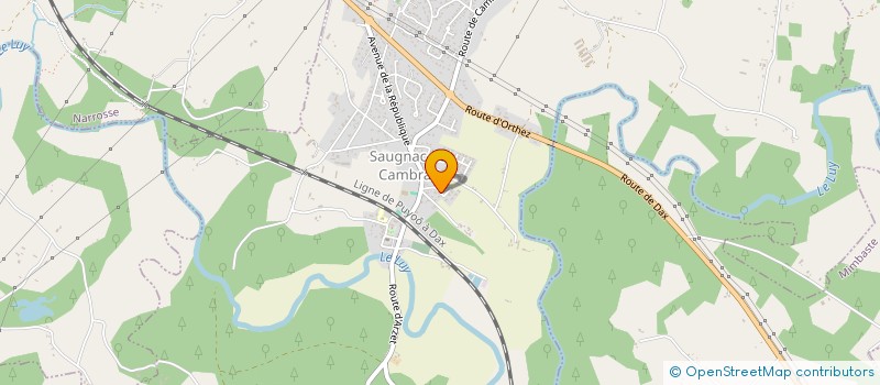 localisation de l'entreprise SCI MAITIAK  SAUGNAC-ET-CAMBRAN