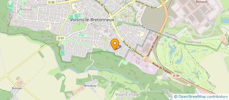 localisation de l'entreprise SCI MAIVA  VOISINS-LE-BRETONNEUX