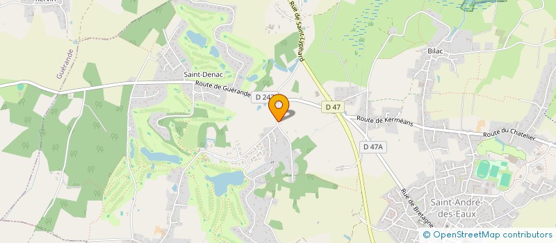 localisation de l'entreprise SCI MAIWENN  SAINT-ANDRE-DES-EAUX