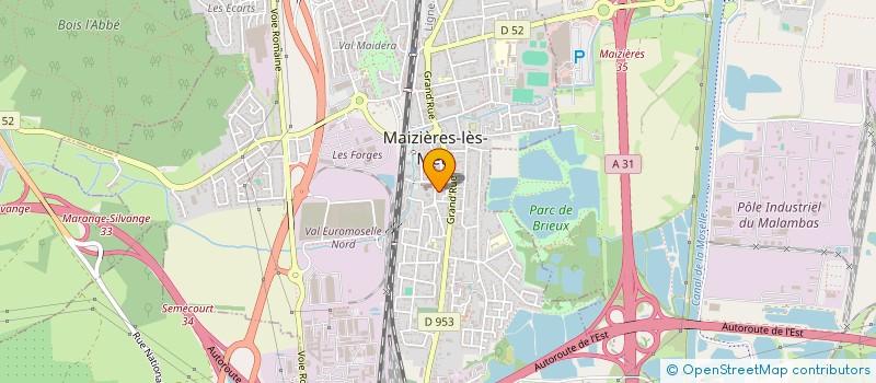 localisation de l'entreprise SCI MAIZ PHYSIO  MAIZIERES-LES-METZ