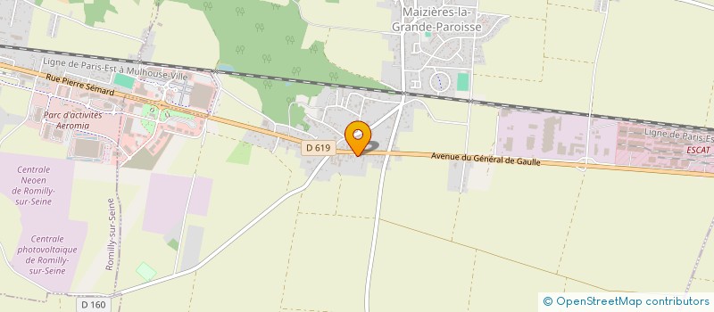 localisation de l'entreprise SCI MAIZIERONNE  MAIZIERES-LA-GRANDE-PAROISSE