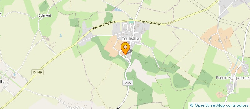 localisation de l'entreprise SCI MAJA  ETALLEVILLE