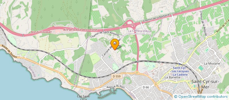 localisation de l'entreprise SCI MAJA à SAINT-CYR-SUR-MER