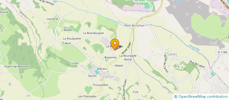 localisation de l'entreprise SCI MAJACZ  CARLUS